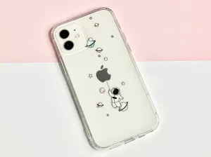 Clear Astronaut iPhone case