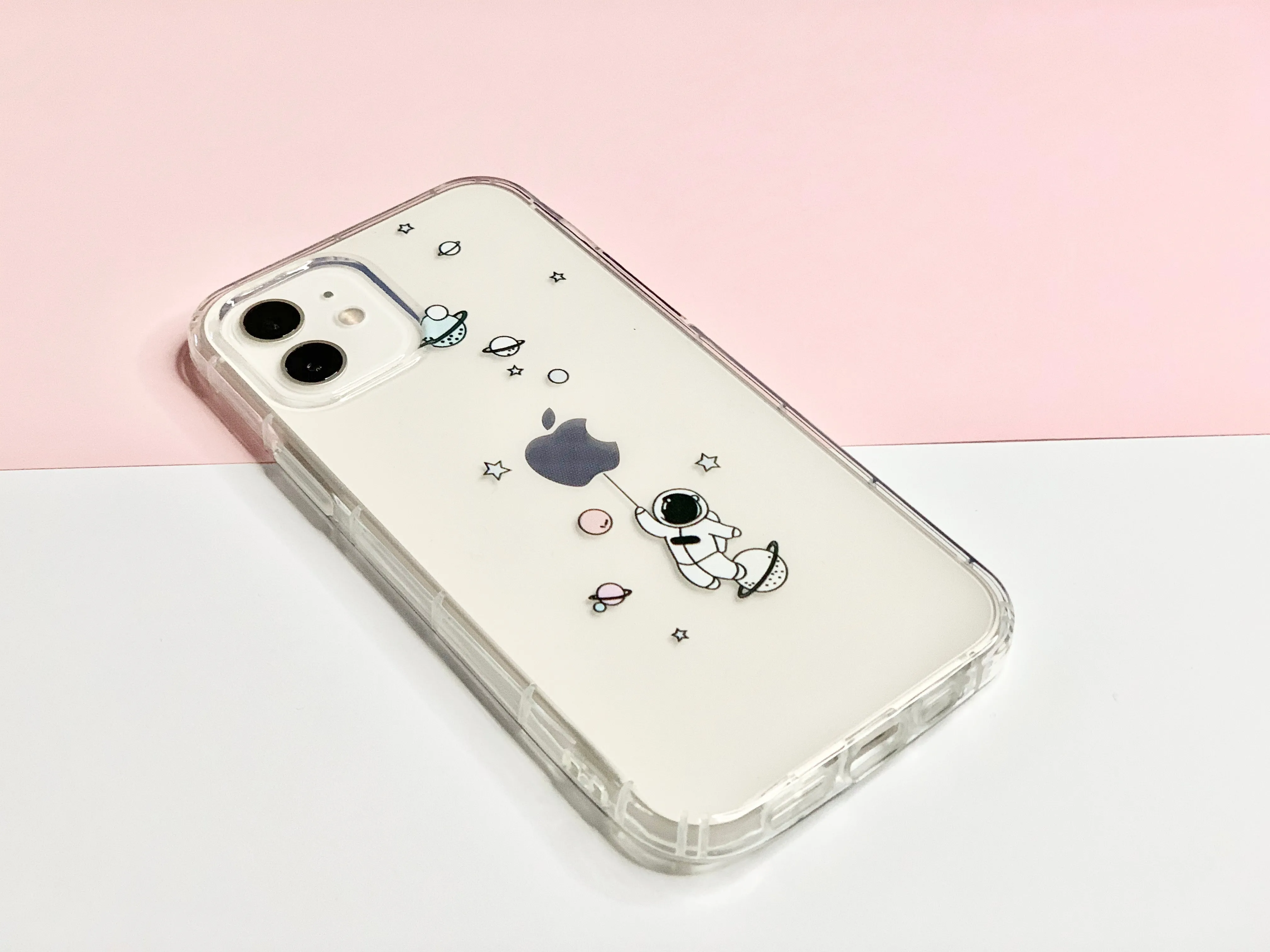 Clear Astronaut iPhone case