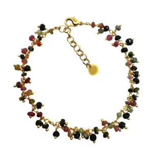 Cluster Vermeil Bracelet: Tourmaline (BGCL77TM)