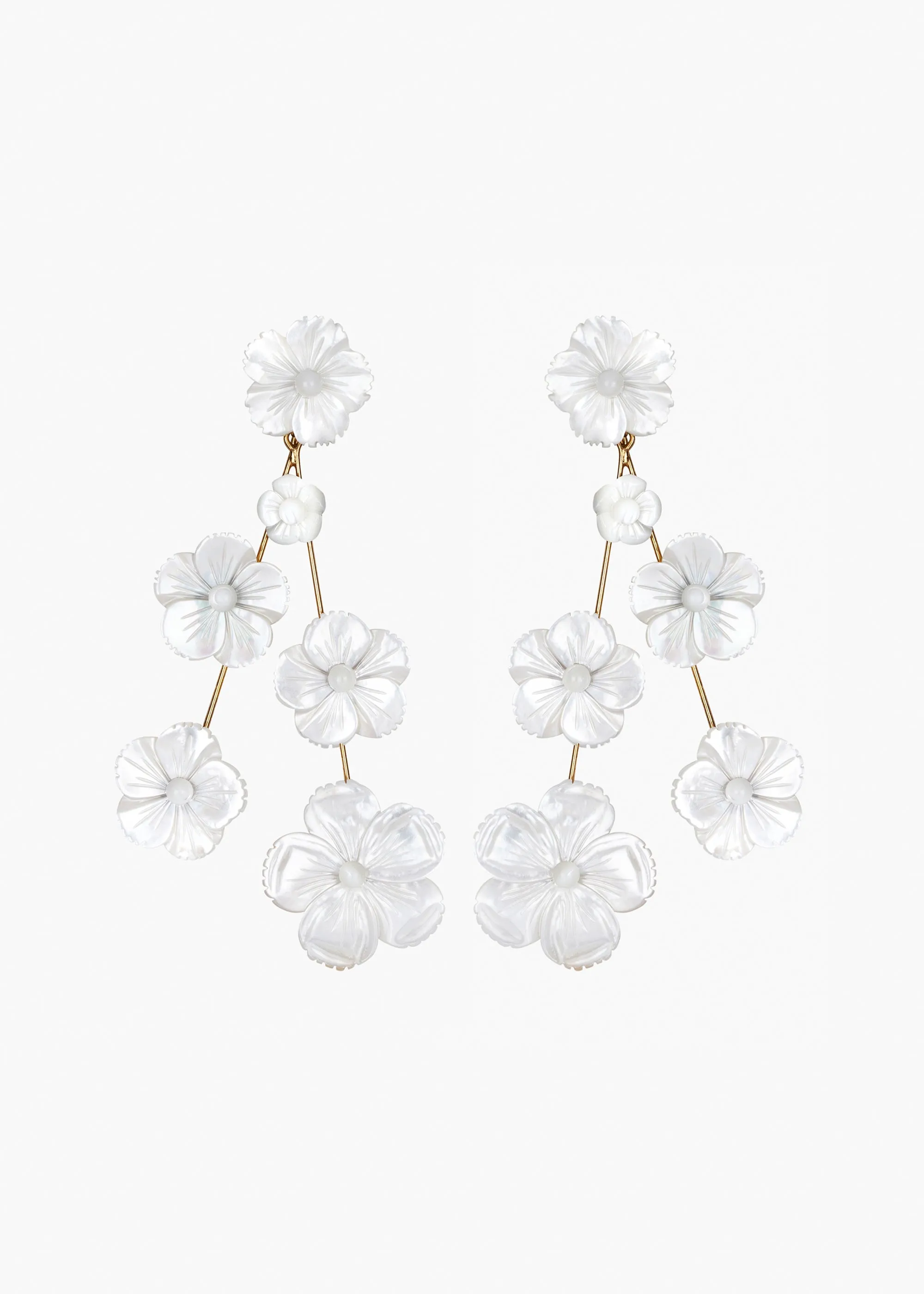 Coralia Earrings -- Mother of Pearl