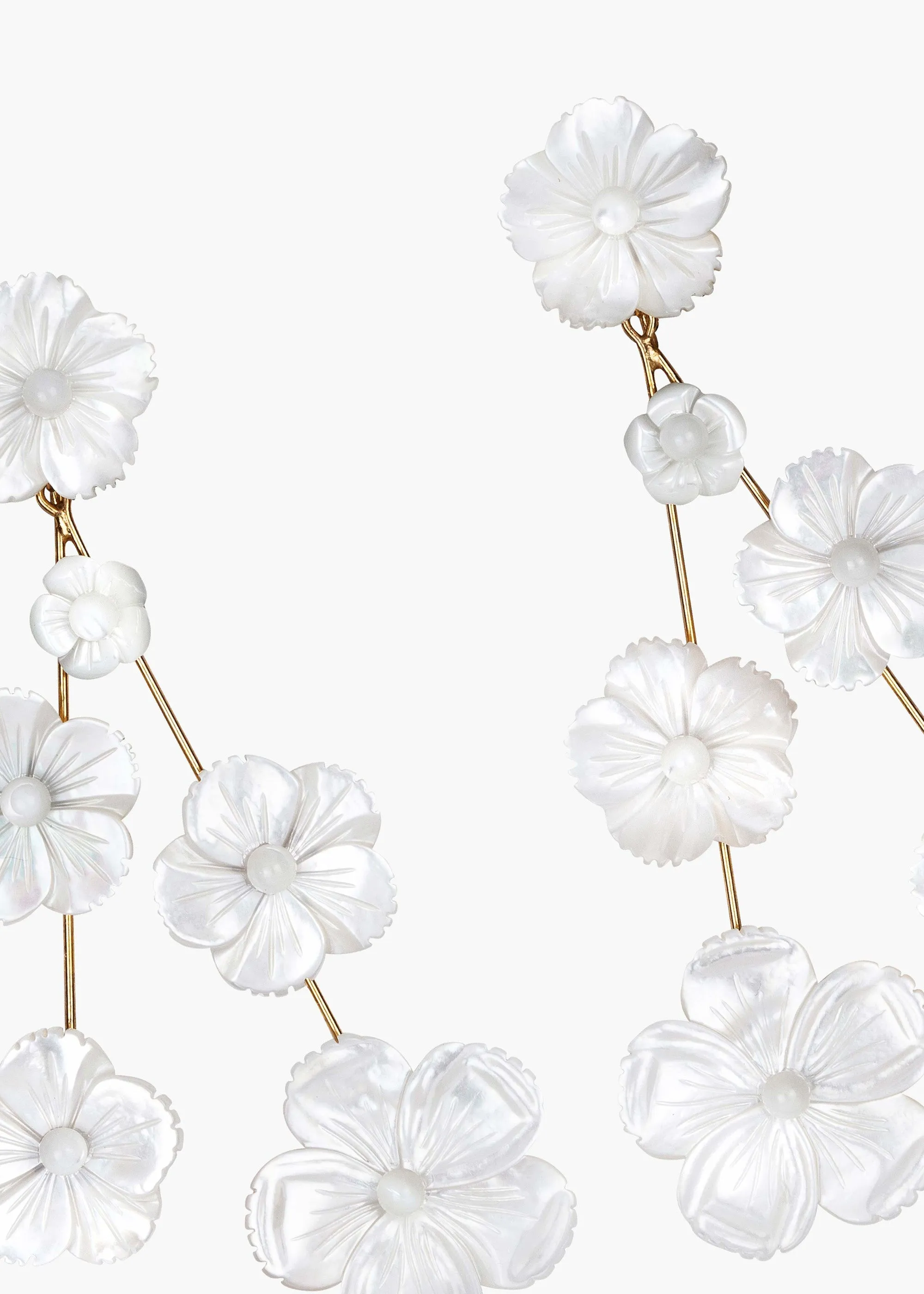 Coralia Earrings -- Mother of Pearl