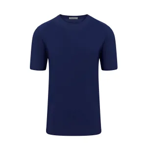 Corneliani Travel Tech Short Sleeve Stretch T-shirt (Blue Navy)