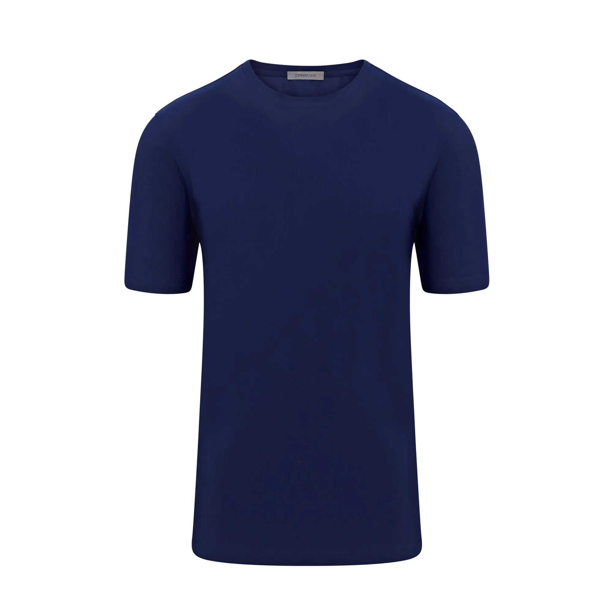 Corneliani Travel Tech Short Sleeve Stretch T-shirt (Blue Navy)