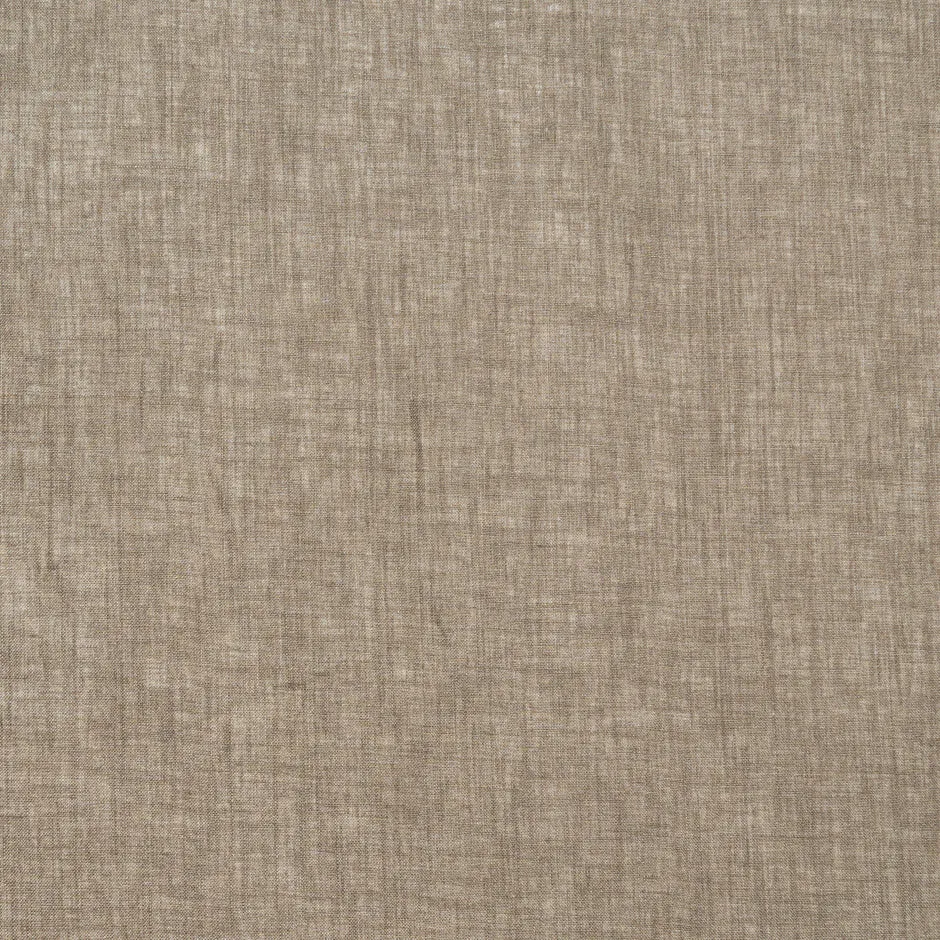 Dark Oatmeal Plain Italian Pure Linen