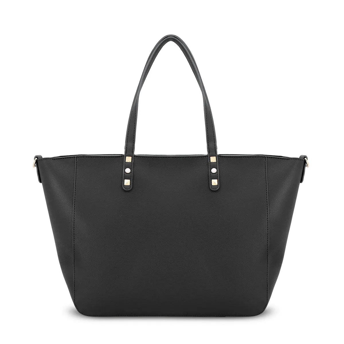 Daytime Diva Black Studded Winged Shoulder Bag