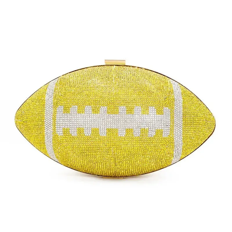 Diamond Football Clutch Purse