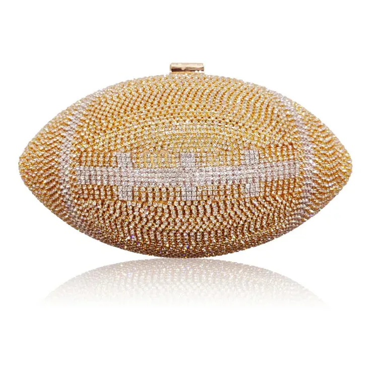 Diamond Football Clutch Purse