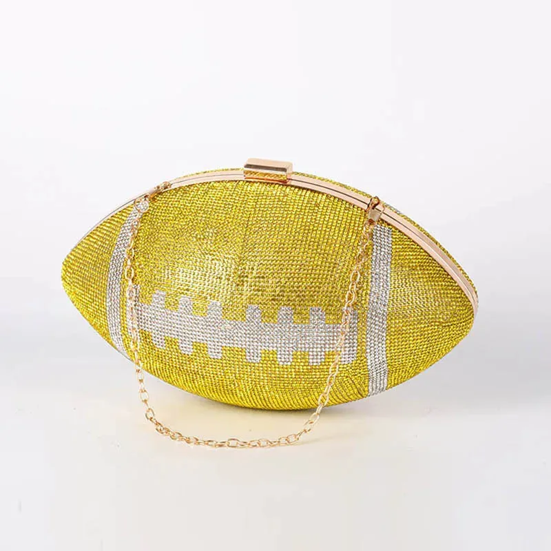 Diamond Football Clutch Purse