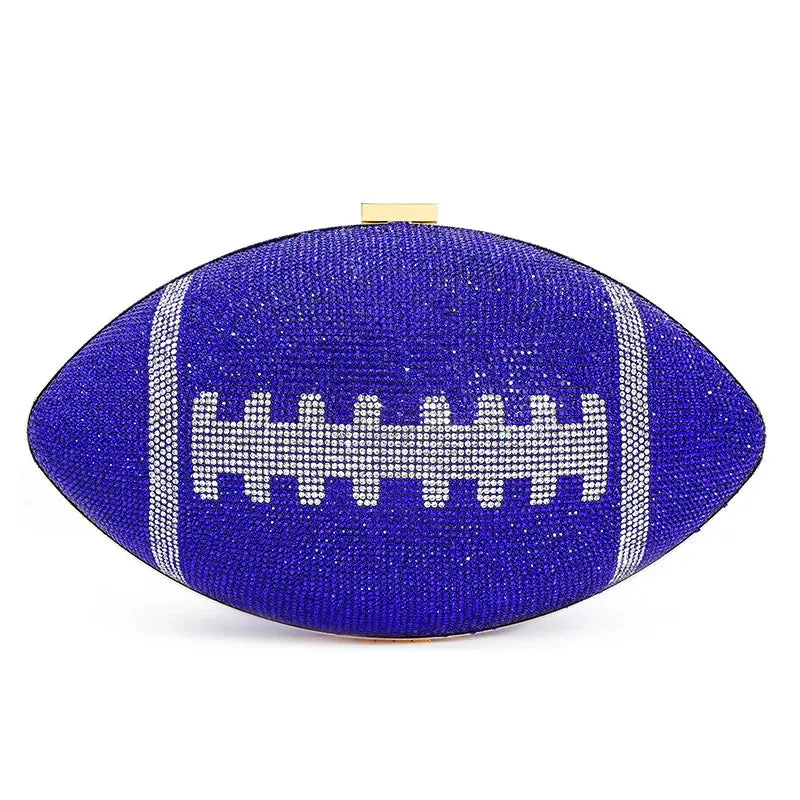 Diamond Football Clutch Purse