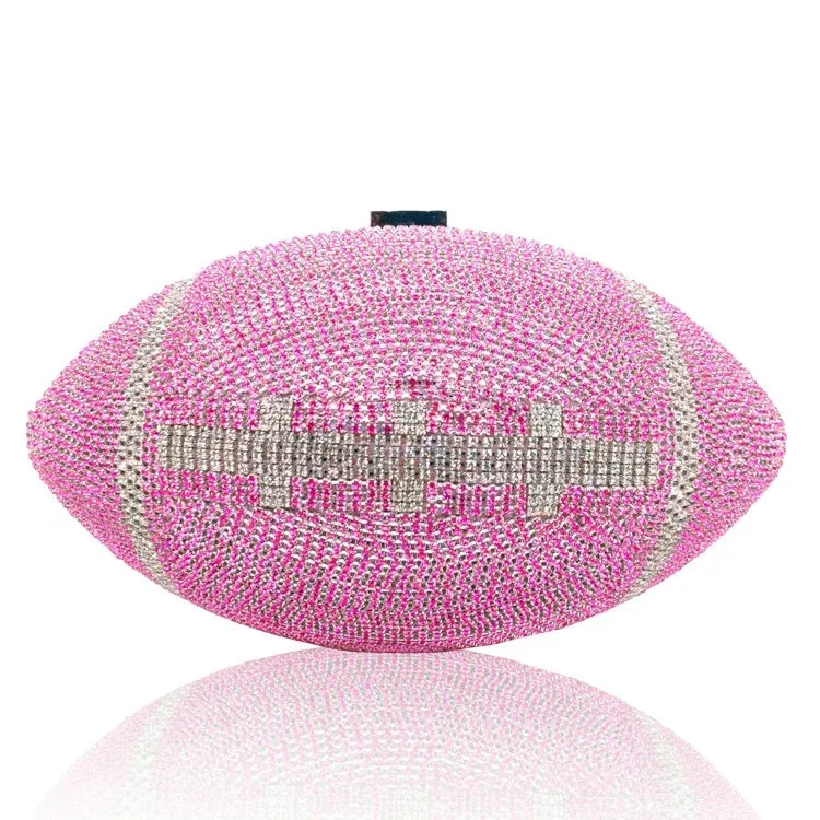 Diamond Football Clutch Purse