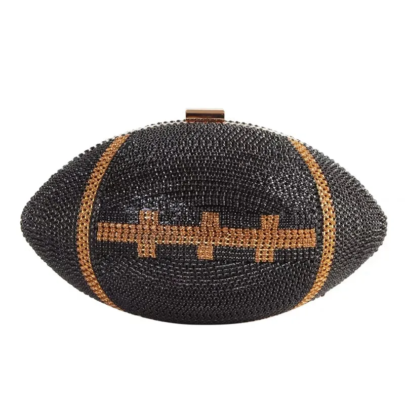 Diamond Football Clutch Purse