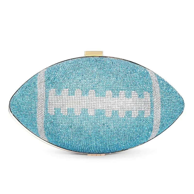 Diamond Football Clutch Purse