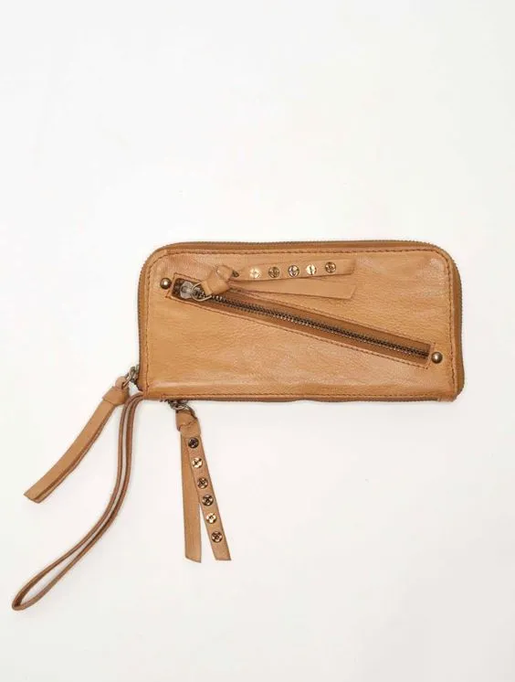Distressed Wallet - Tigers Eye