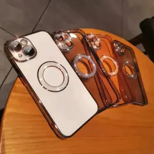 Electroplated TPU Transparent Apple Mobile phone Case