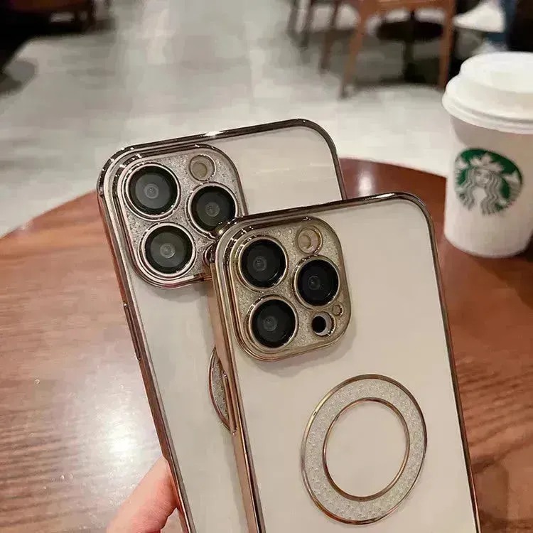 Electroplated TPU Transparent Apple Mobile phone Case