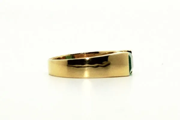 Emerald Unisex Flat Ring Ad No. 1123