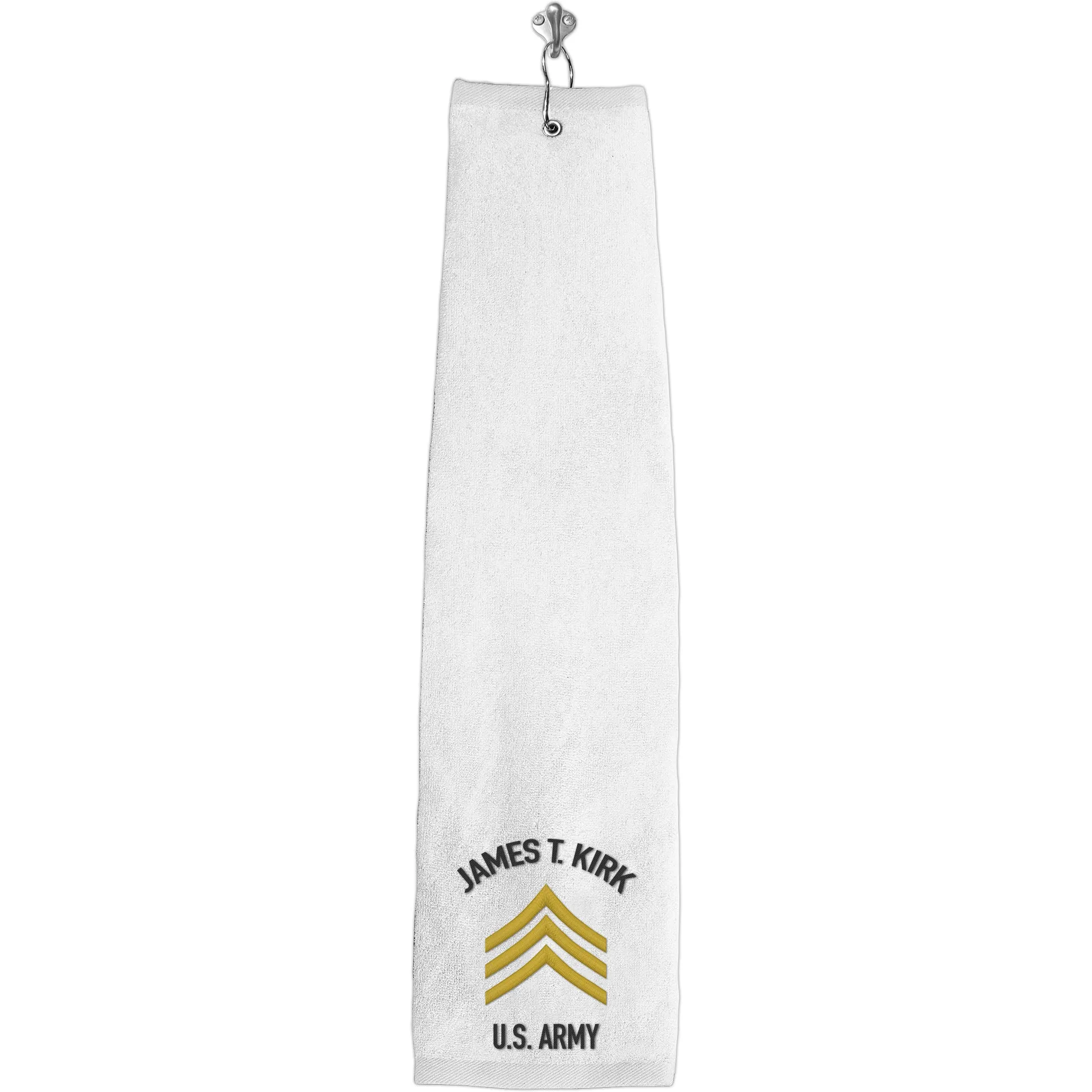 Enlisted Army Rank Custom Golf Towels