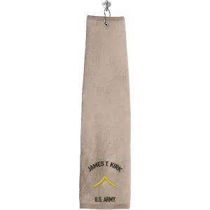Enlisted Army Rank Custom Golf Towels