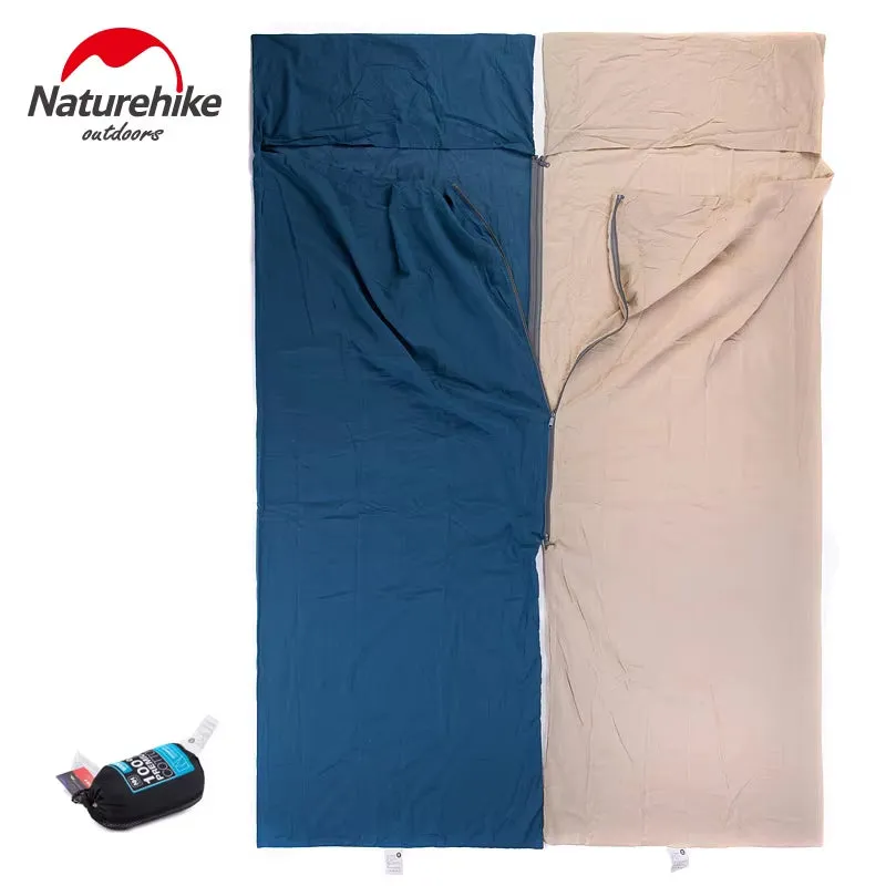 Envelope Sleeping Bag Liner Cotton Ultralight Portable Camping Sheet Hiking Outdoor Travel Portable Hotel Dirty