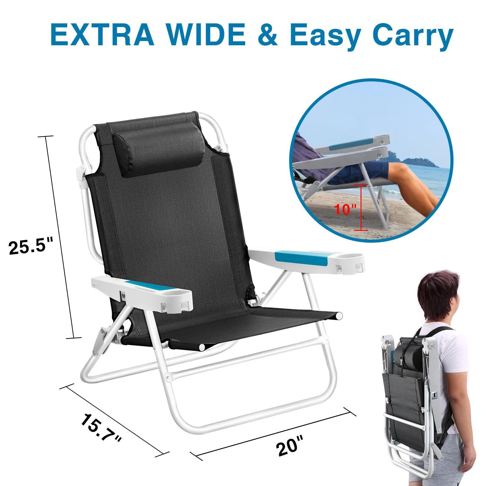 Extra-Wide Backpack Chair | ICECO