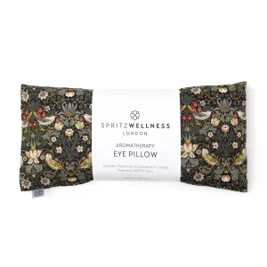 Eye Pillow - Strawberry Thief Dark Green