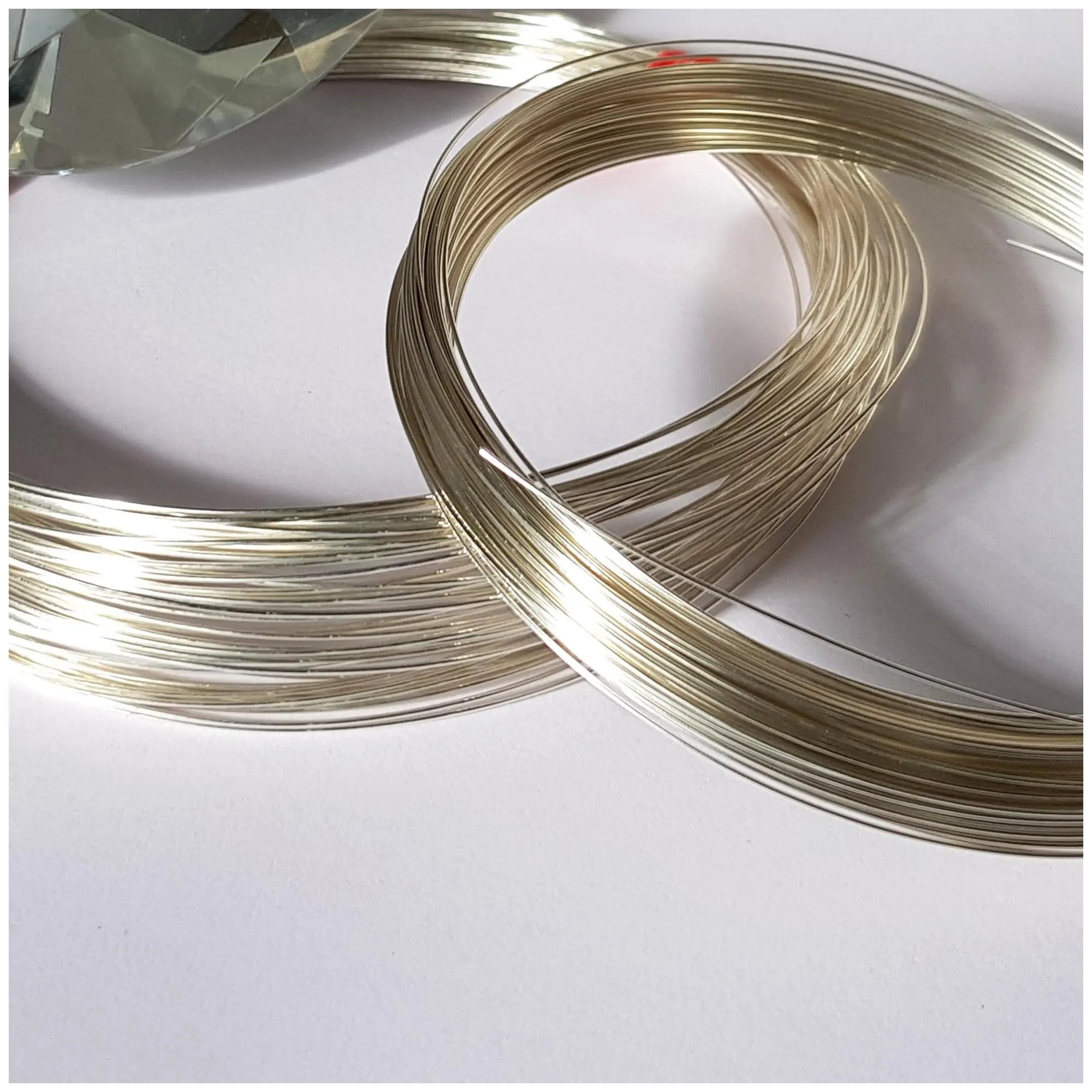 FAB Metals - 0.9mm Round Sterling Silver Wire ( 19 gauge) | Jewellery Making Supply