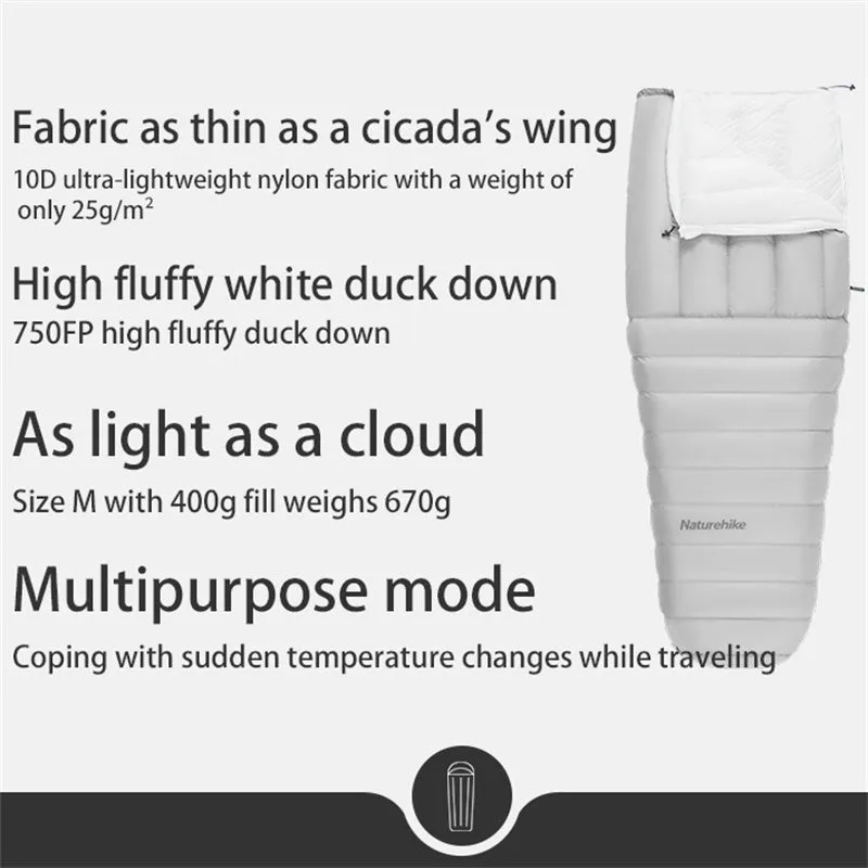 Featherlight and Insulated - Naturehike Quilt Ultralight Sleeping Bag