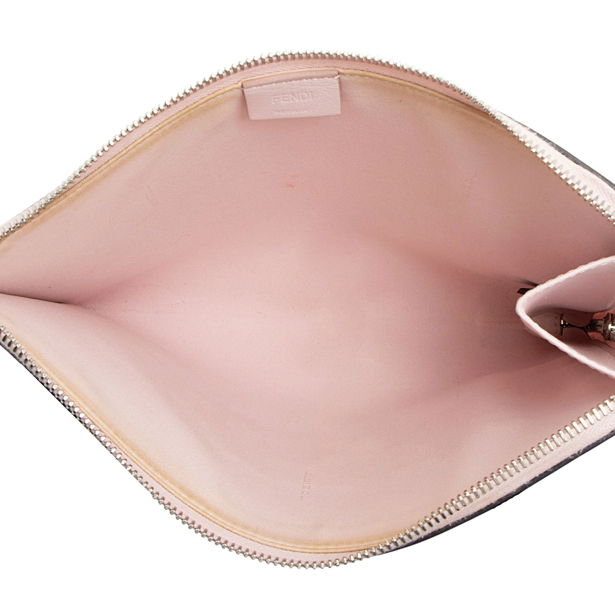 Fendi Leather Studded Fun Fair Clutch