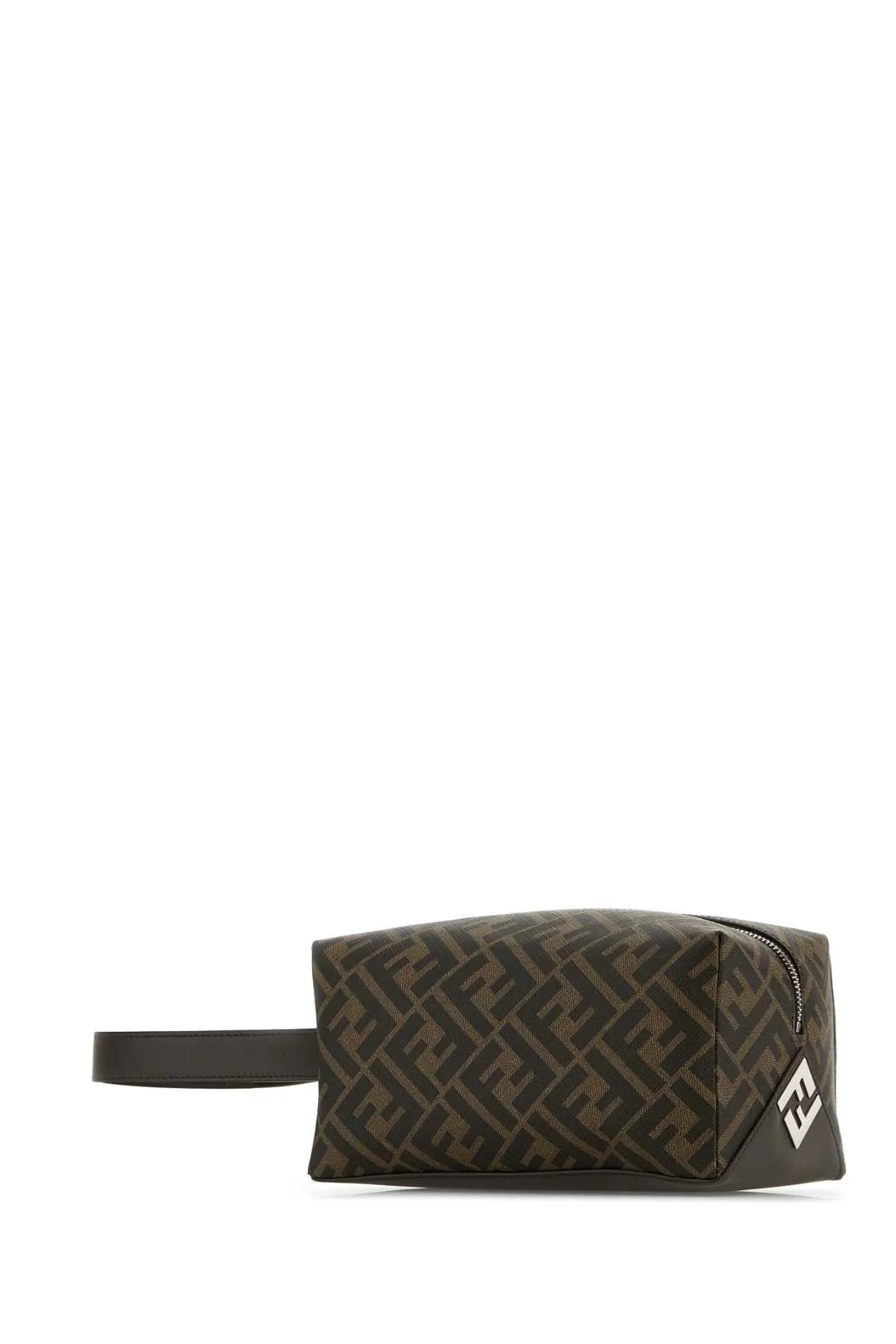 FENDI Printed Leather Beauty Case - 21 cm x 11 cm x 12 cm