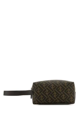 FENDI Printed Leather Beauty Case - 21 cm x 11 cm x 12 cm