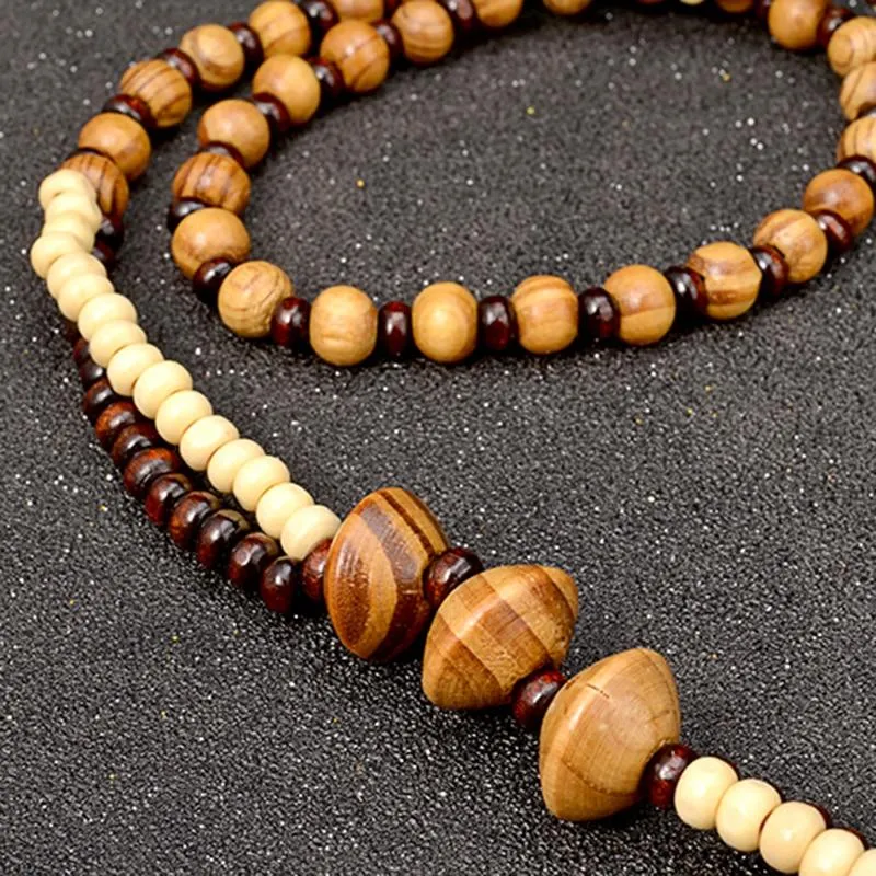 Fish in the Sea Wooden Necklace