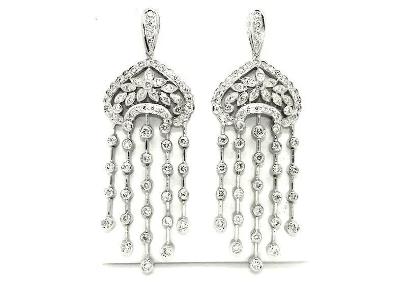 Floral Vintage Diamond Earring Ad No.0701