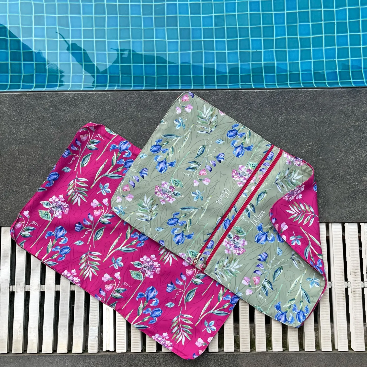 Fuchsia Blossom Lingerie Bag
