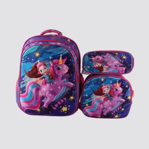 G172 Unicorn 3-Piece Backpack Set