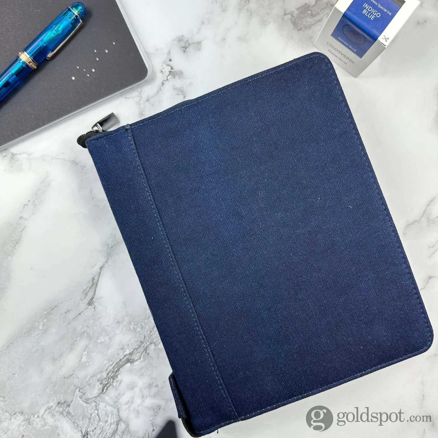 Girologio 24 Zippered Pen Case in Cotton Denim