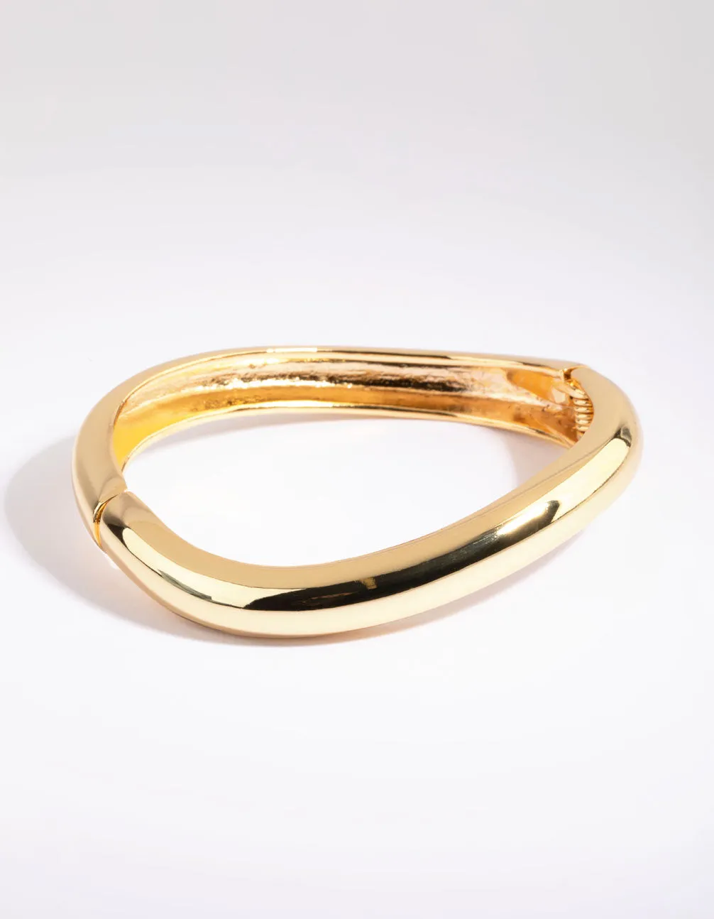 Gold Plated Wave Bangle