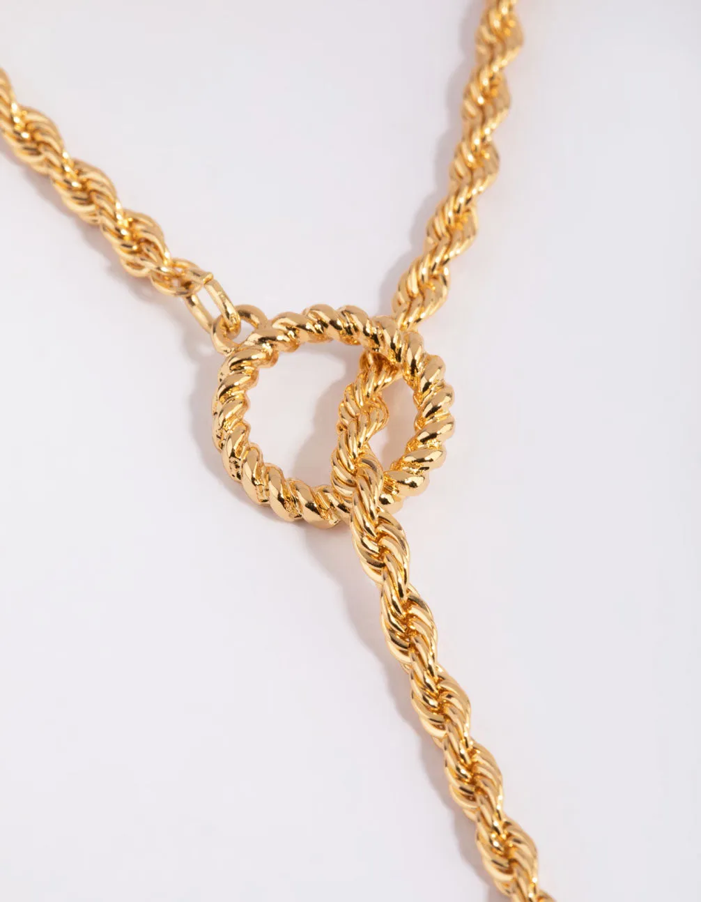 Gold Plated Wheat Chain Layered Necklace