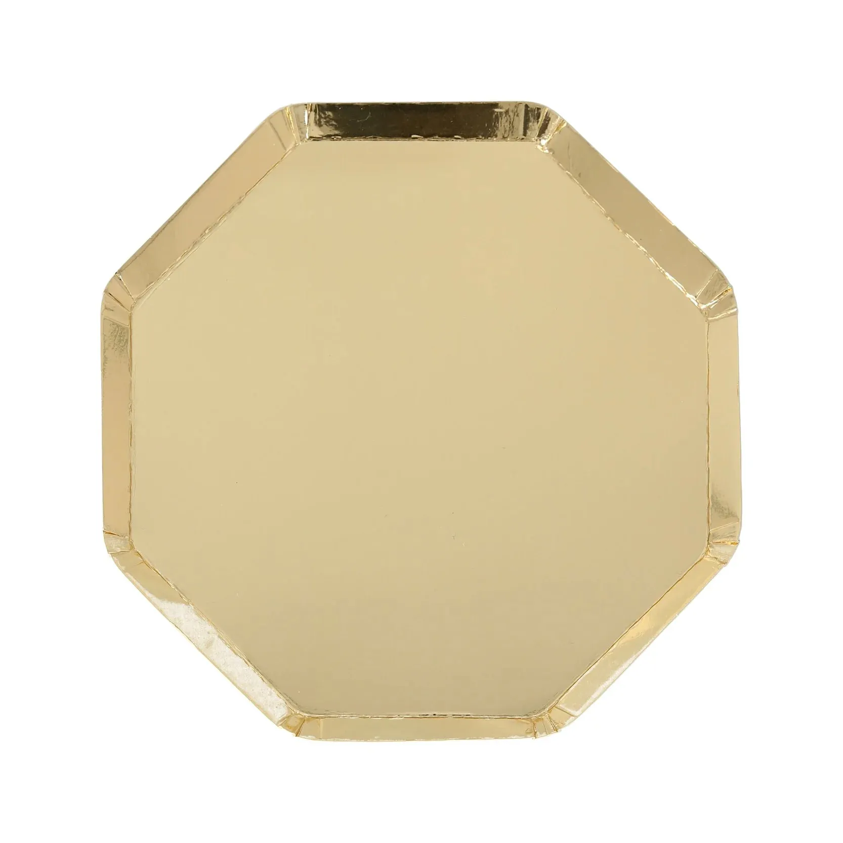 Gold Side Plates, Set of 8 Meri Meri Beautiful Basics Gold Paper Plates (7.9" x 7.9")