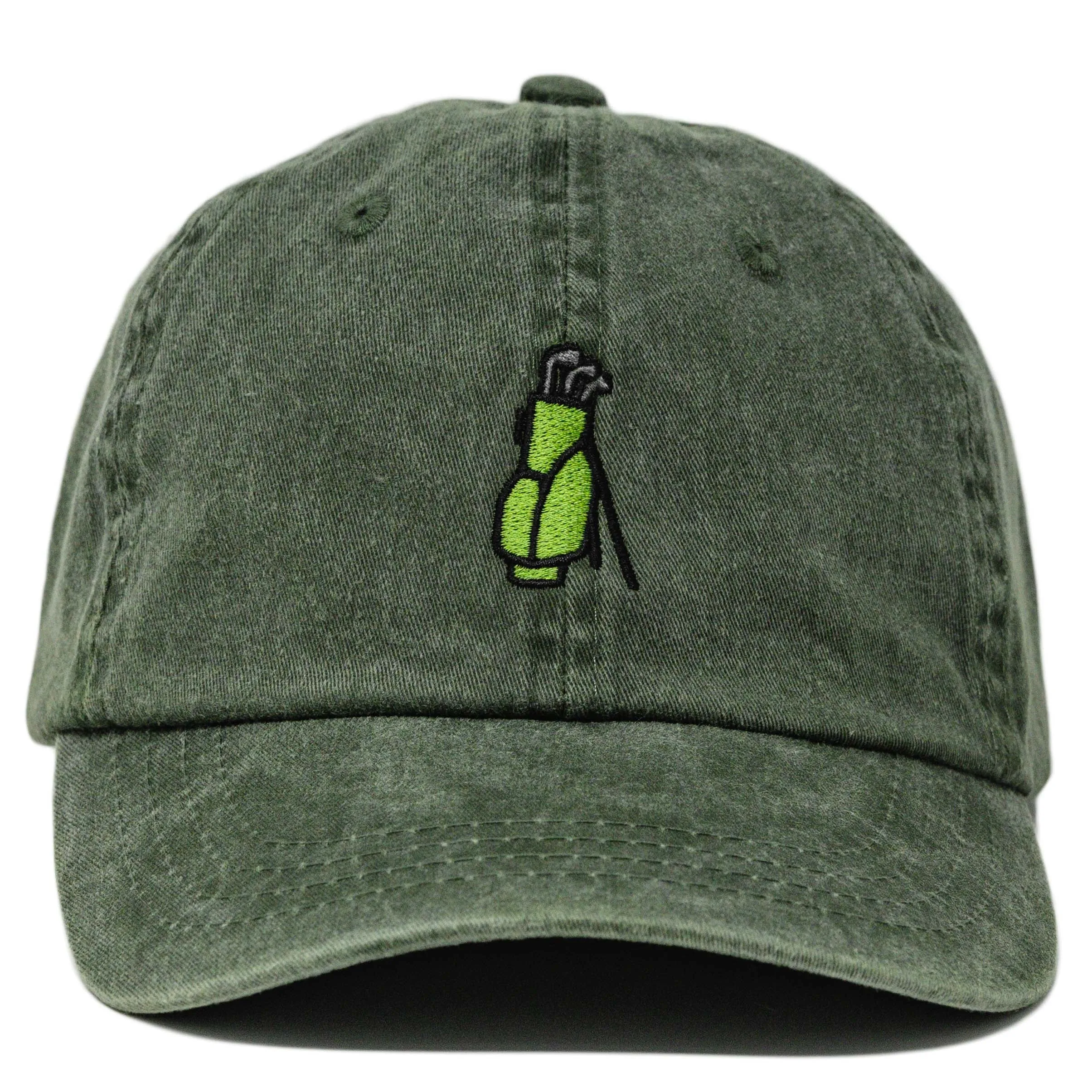 Golf Bag Embroidered Dad Hat