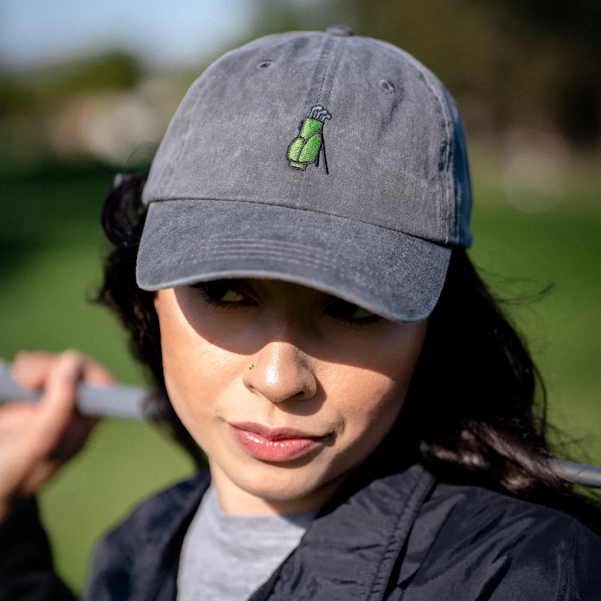 Golf Bag Embroidered Dad Hat