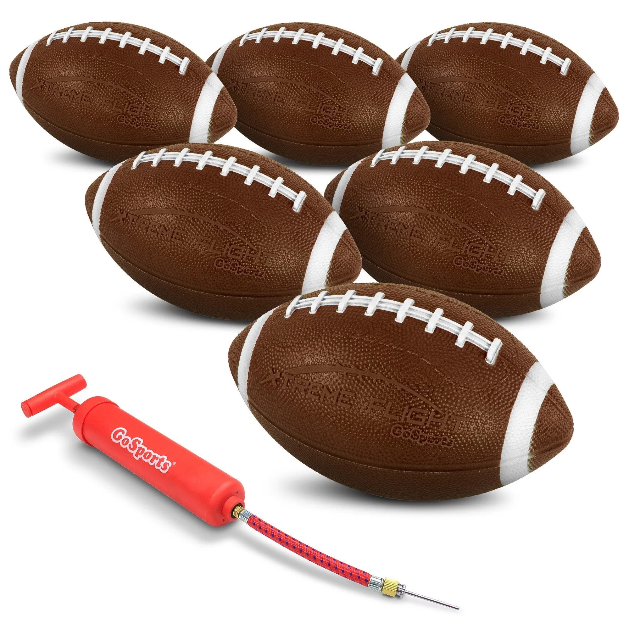 GoSports 9" Xtreme Flight Footballs - 6-Pack