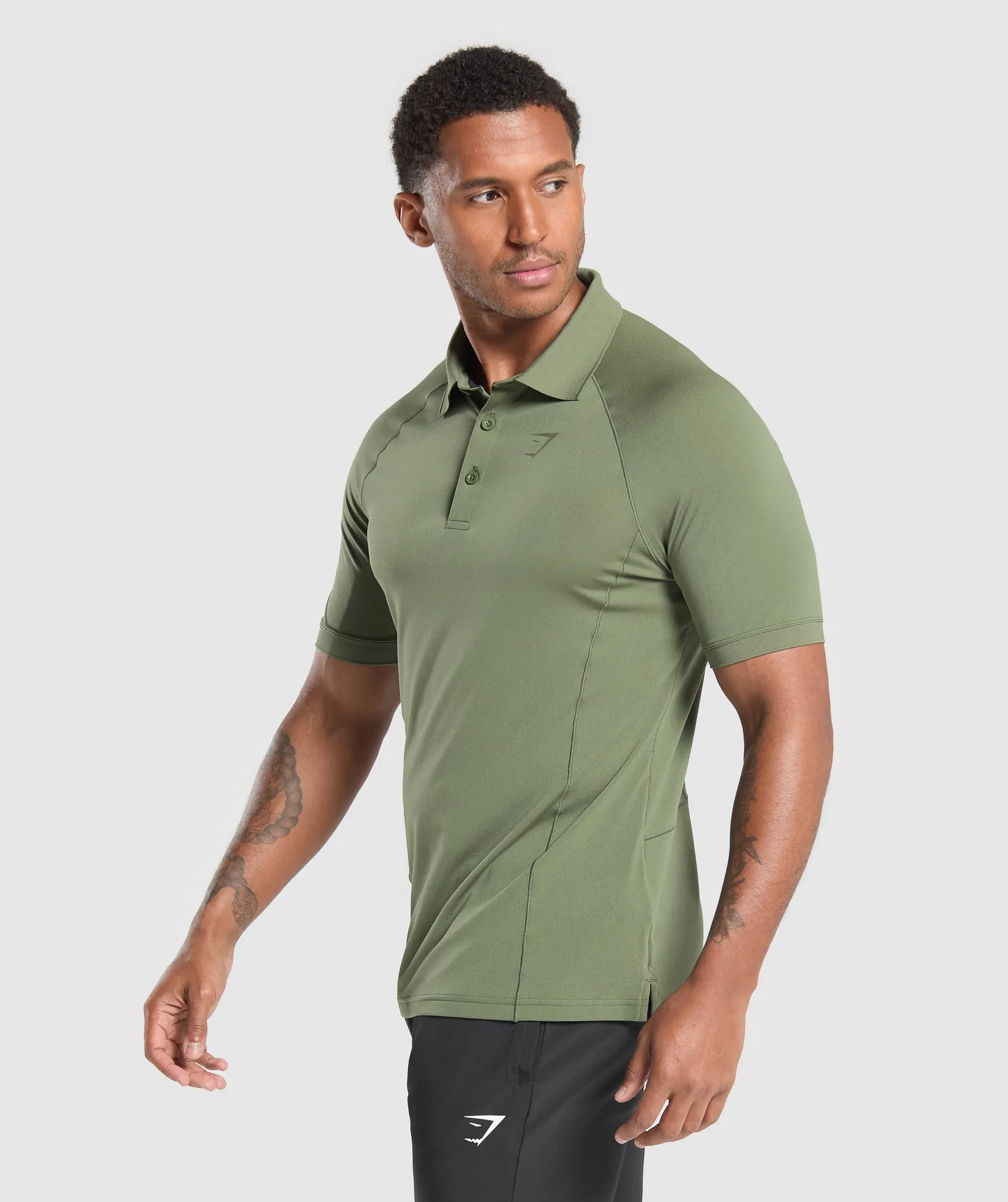 Gymshark Performance Polo Shirt - Core Olive