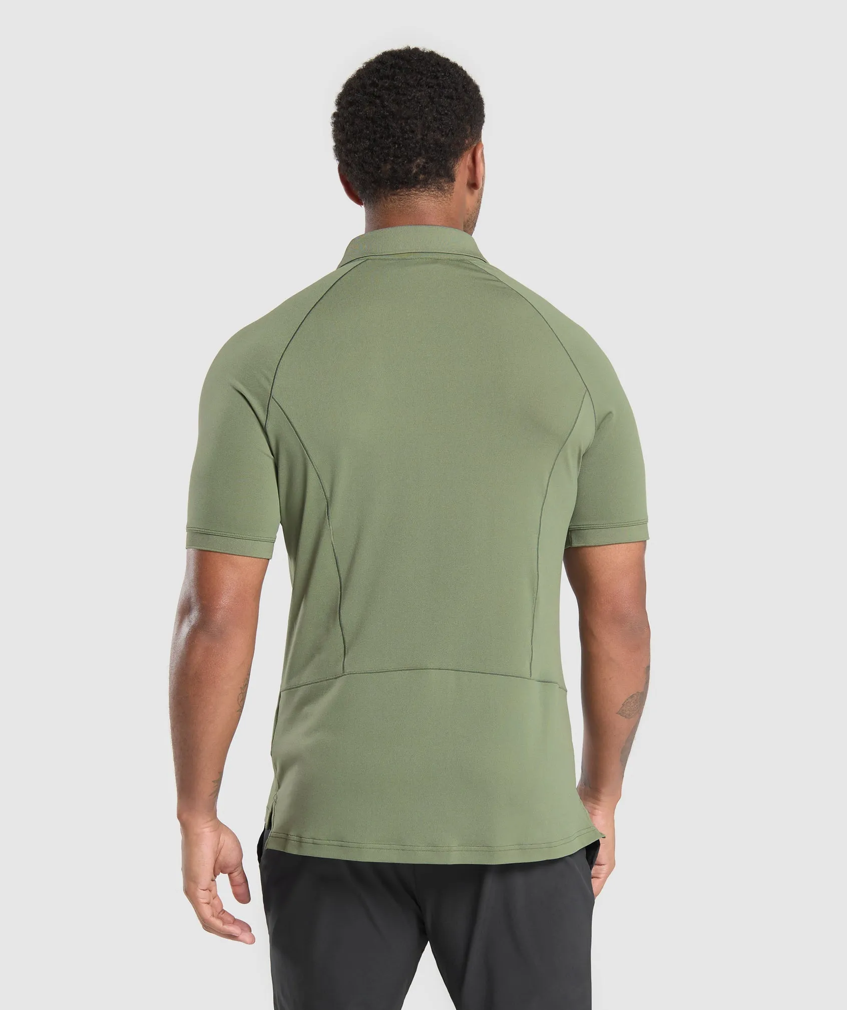 Gymshark Performance Polo Shirt - Core Olive