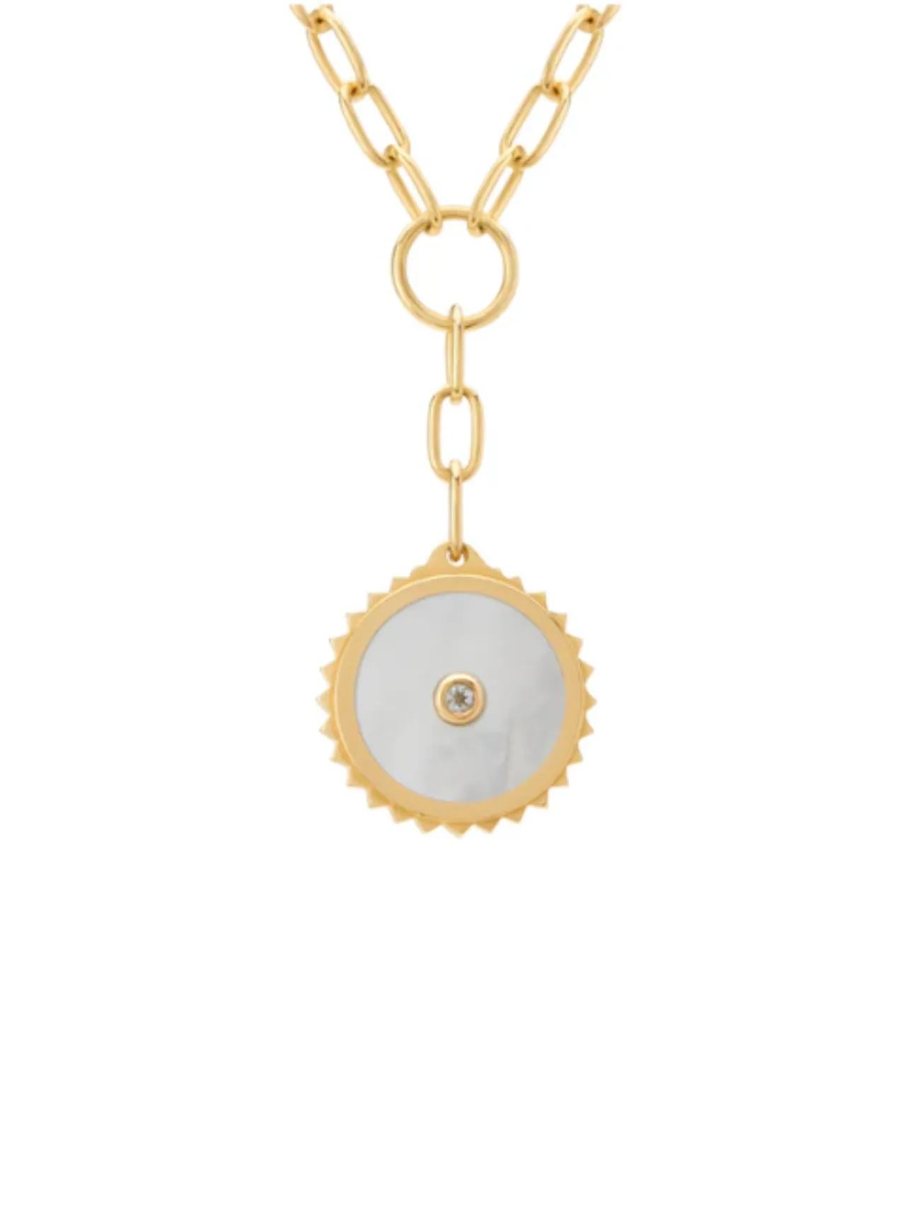 Halcyon Shield Drop Necklace