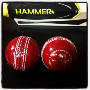 Hammer Core Red Cricket Ball - Senior Size (Pack of 1)
