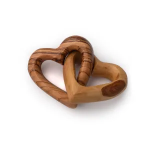 Heart Linked to Heart - Olive Wood from Bethlehem - Large