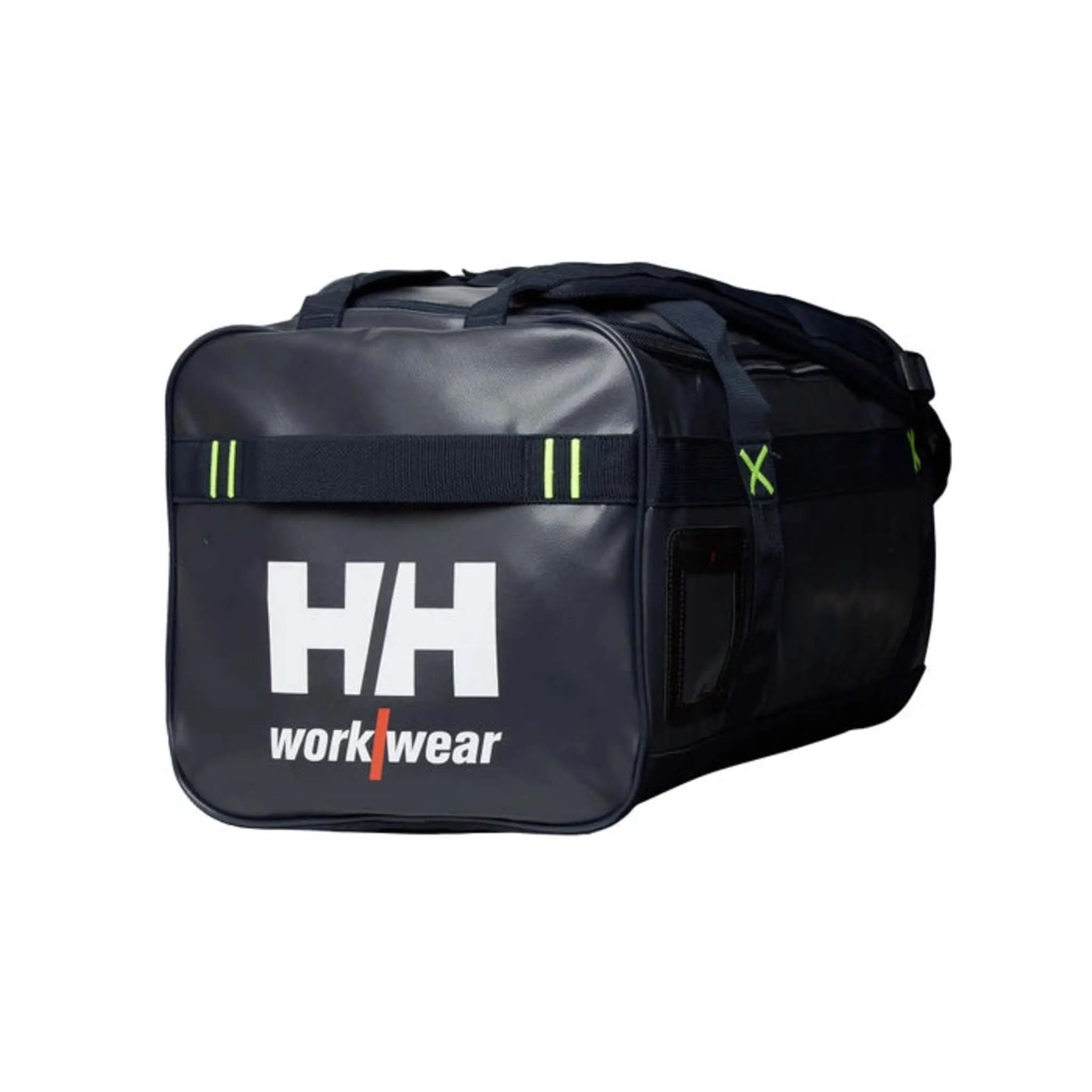 Helly Hansen Duffel Bag 79572 – 50L Water-Resistant, Padded & Adjustable Straps, Shoe Compartment, YKK Zippers, Travel & Work Gear Organizer