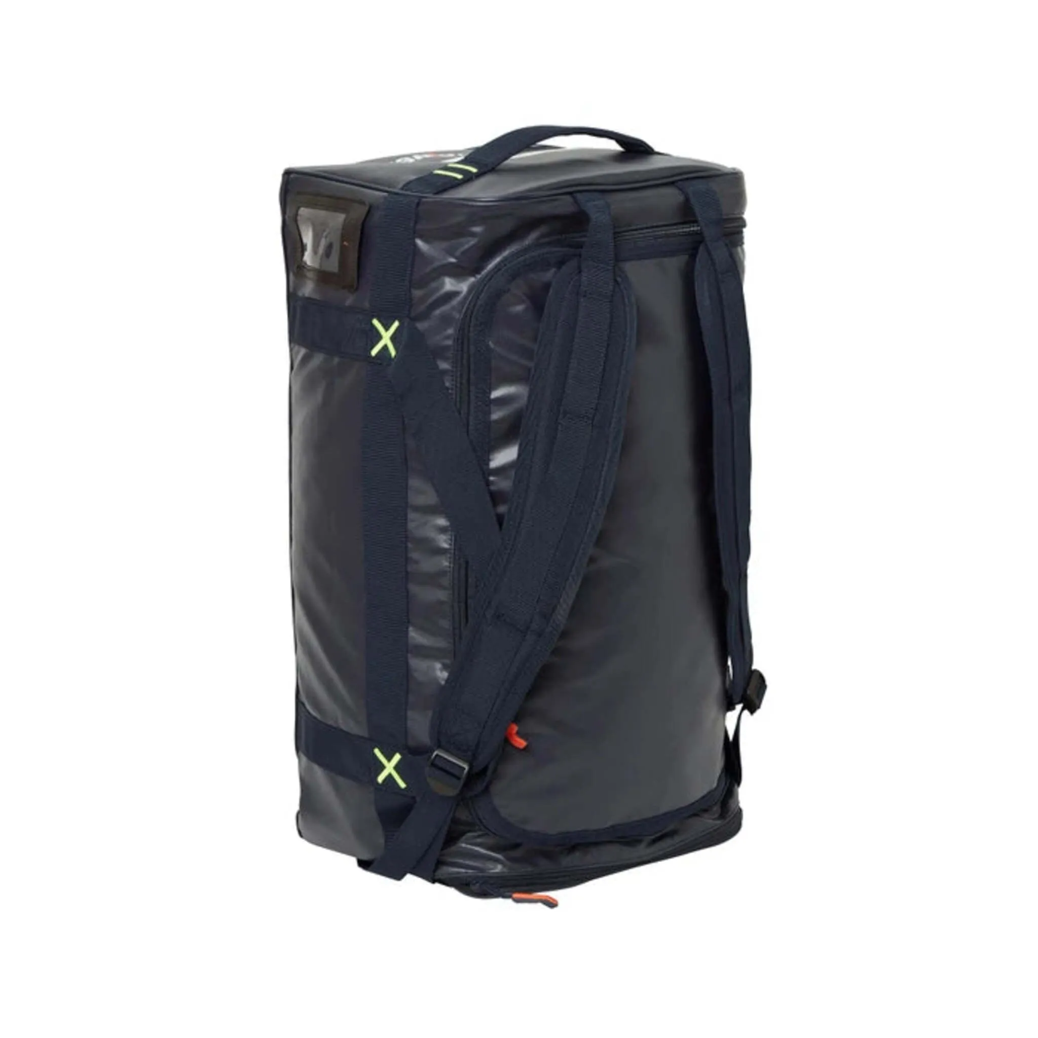 Helly Hansen Duffel Bag 79572 – 50L Water-Resistant, Padded & Adjustable Straps, Shoe Compartment, YKK Zippers, Travel & Work Gear Organizer