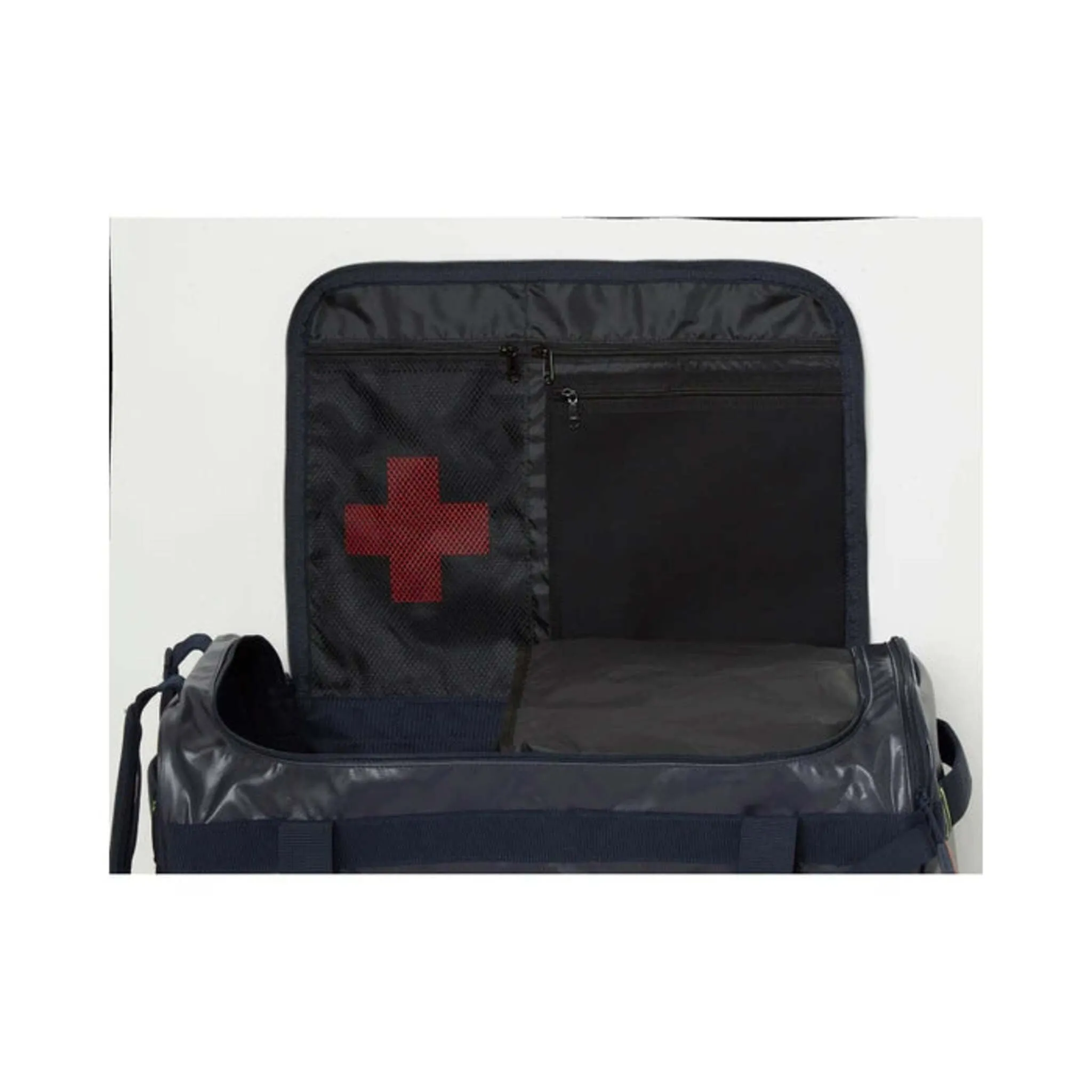 Helly Hansen Duffel Bag 79572 – 50L Water-Resistant, Padded & Adjustable Straps, Shoe Compartment, YKK Zippers, Travel & Work Gear Organizer