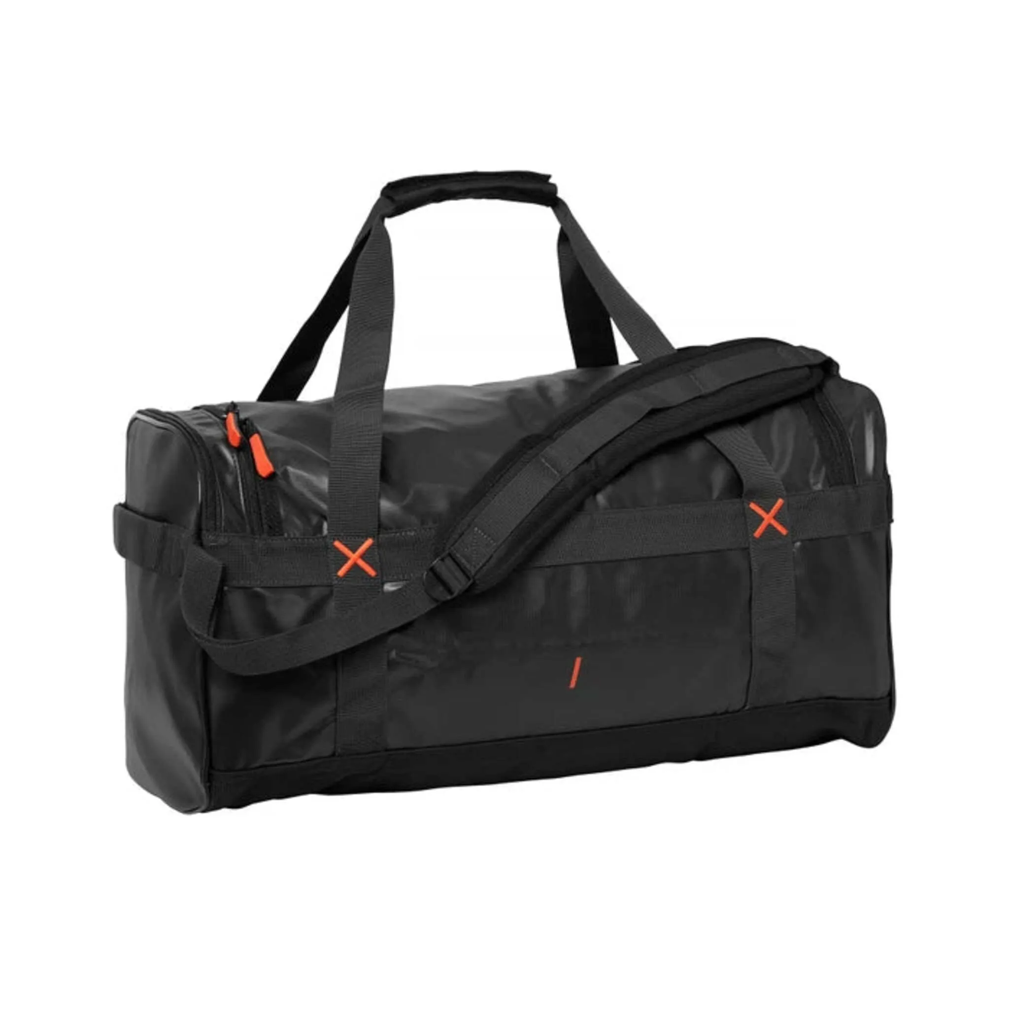 Helly Hansen Duffel Bag 79572 – 50L Water-Resistant, Padded & Adjustable Straps, Shoe Compartment, YKK Zippers, Travel & Work Gear Organizer